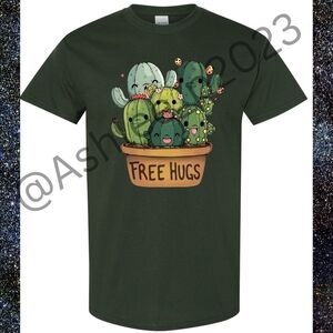 Free Hugs Cacti Unisex Short Or Long Sleeve Shirt